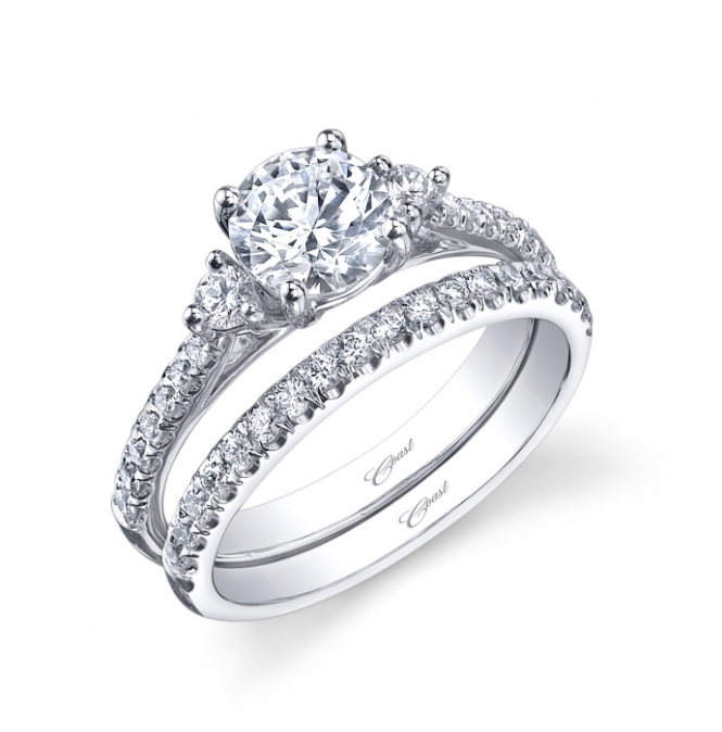 Coast Diamond Three Stone Engagement Ring (LC5262)